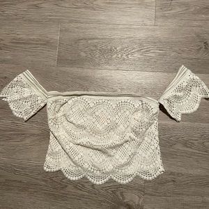 White crop top